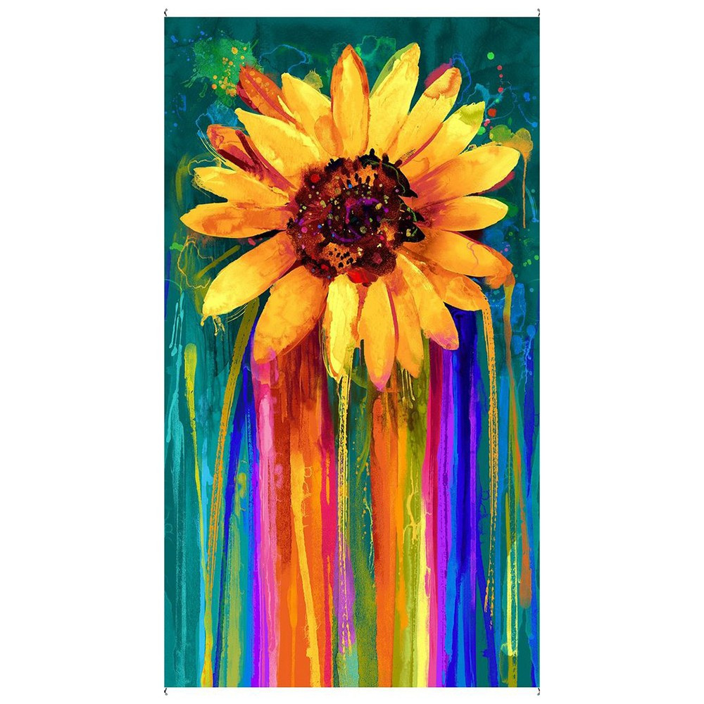 Timeless Treasures Fabrics Sundance Multi 24 Inch Sunflower Panel